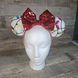 Stranger Things Disney Ears With Red Bow Handmade